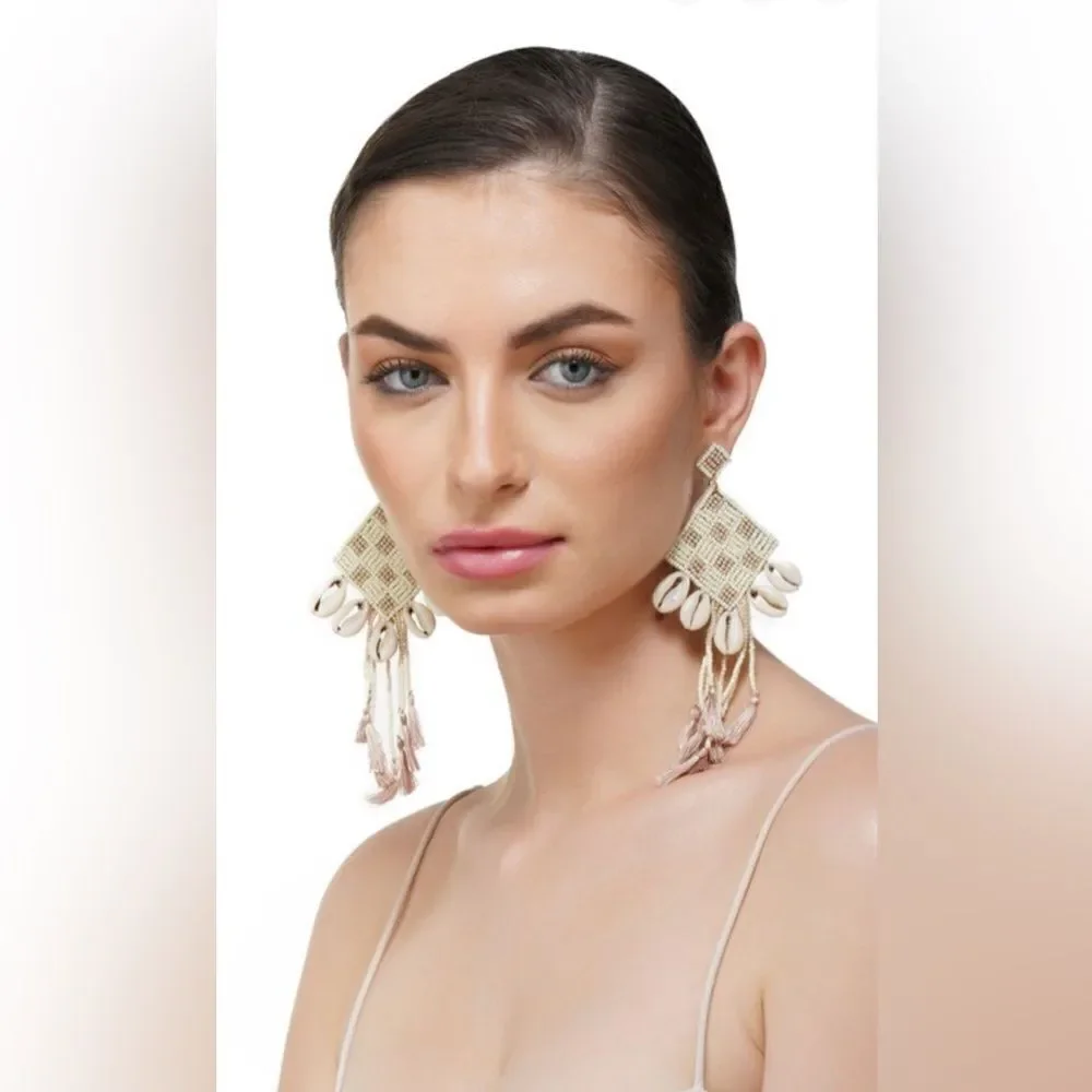 Seashell Tassel Earrings